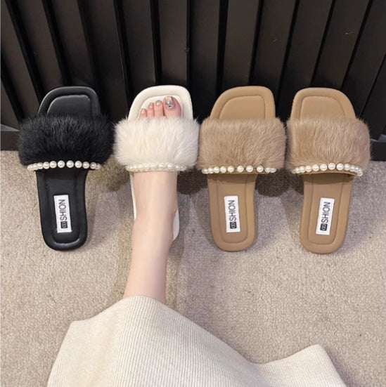【shoes】3色選択可パールサンダルG22393