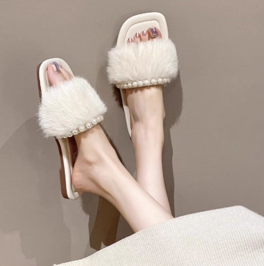 【shoes】3色選択可パールサンダルG22393