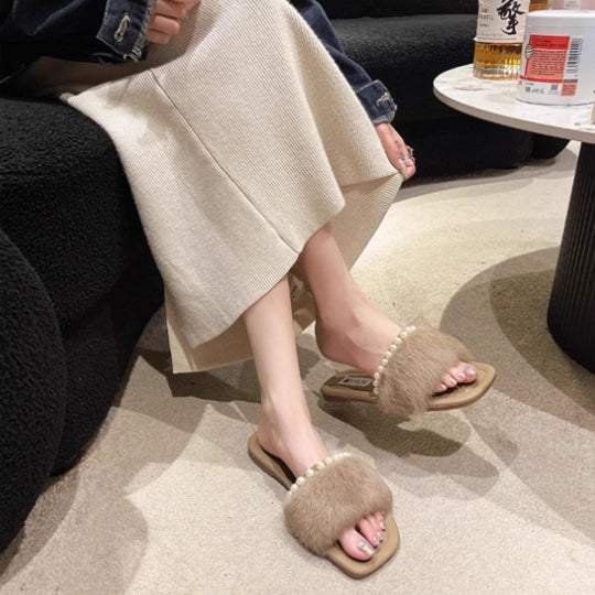 【shoes】3色選択可パールサンダルG22393