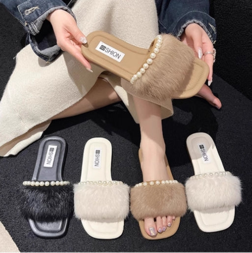 【shoes】3色選択可パールサンダルG22393