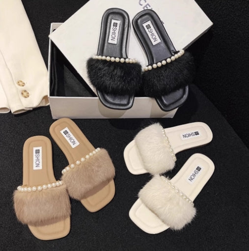 【shoes】3色選択可パールサンダルG22393
