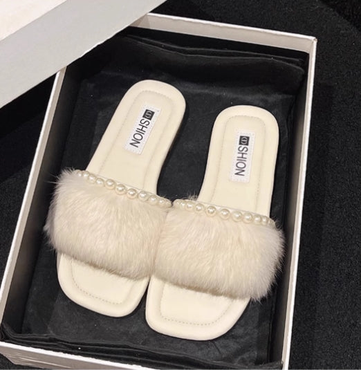 【shoes】3色選択可パールサンダルG22393
