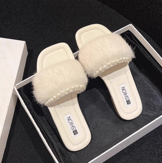 【shoes】3色選択可パールサンダルG22393