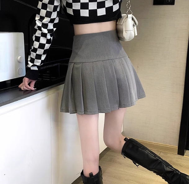 【bottoms】AラインプリーツスカートG22467