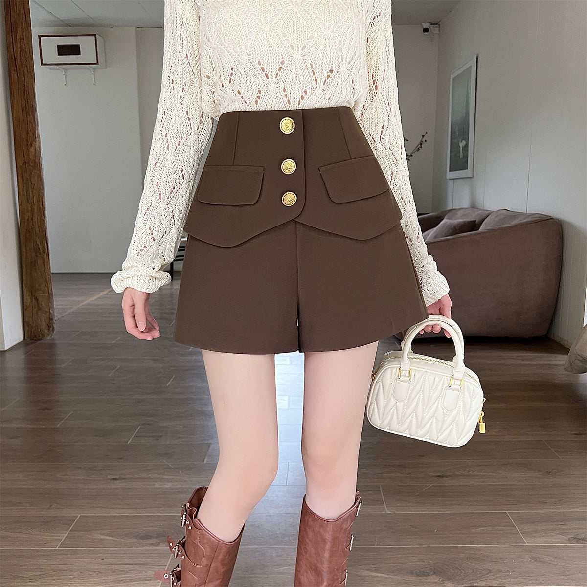 【bottoms】スーツショートパンツG22473