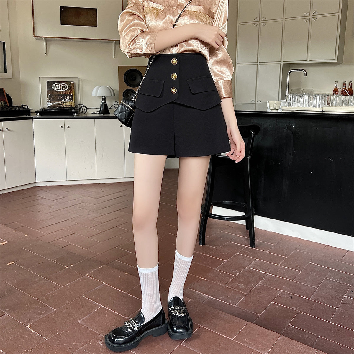 【bottoms】スーツショートパンツG22473