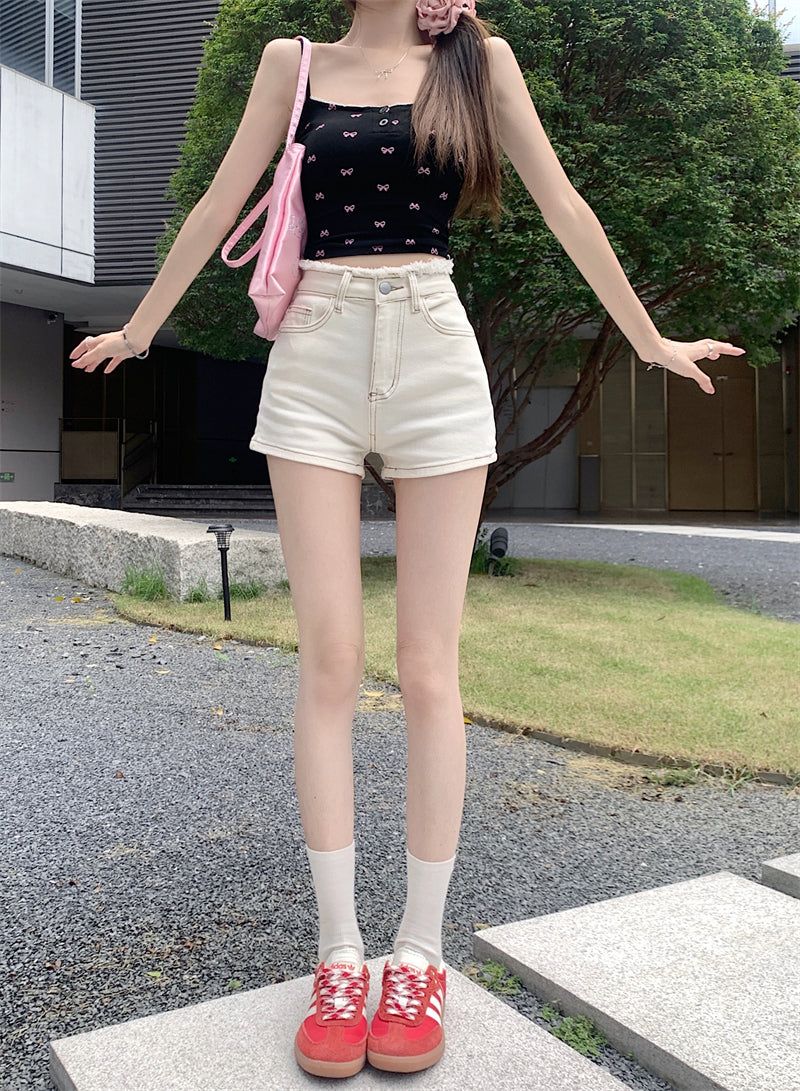 【bottoms】デニムショートパンツG22478