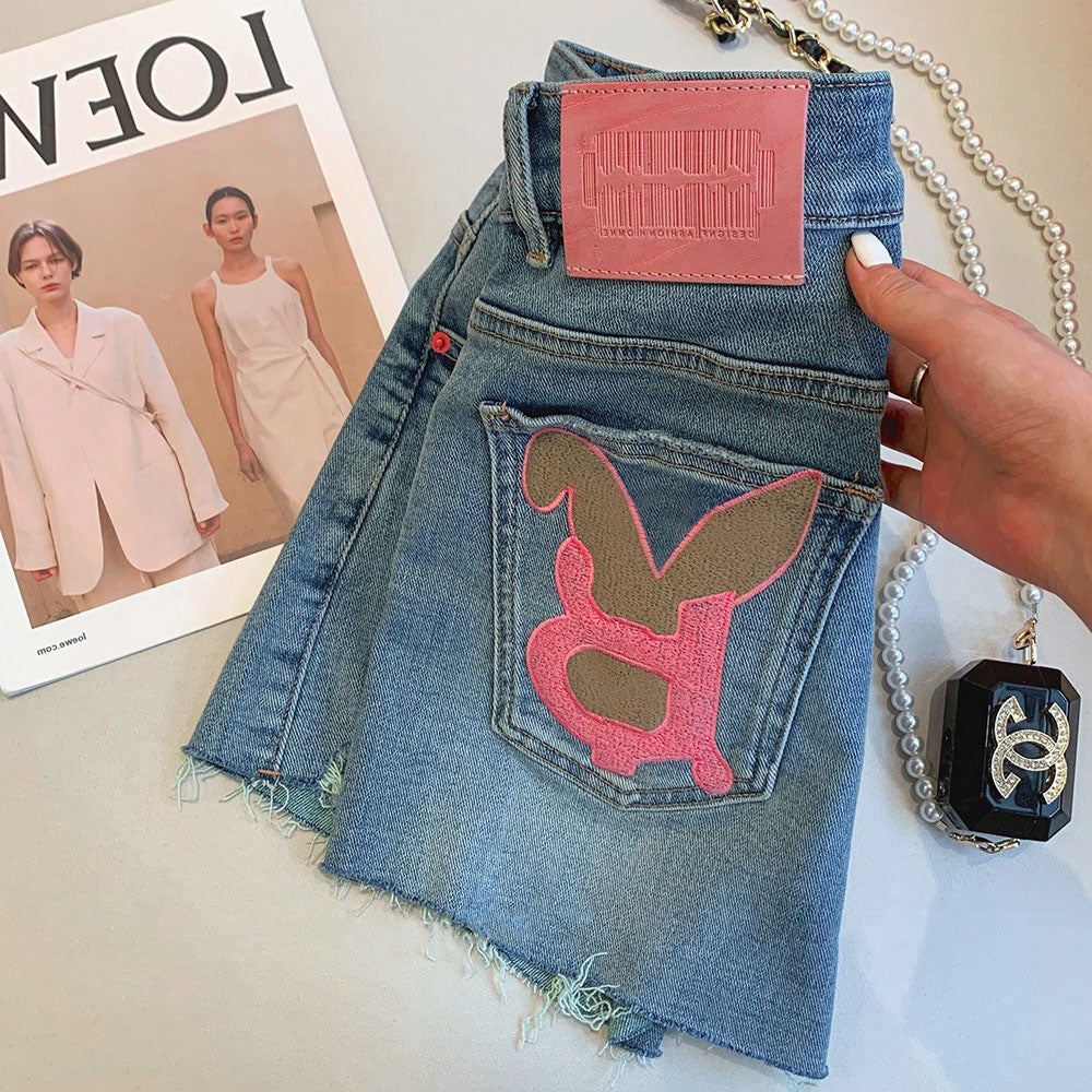 【bottoms】デニムショートパンツG22483