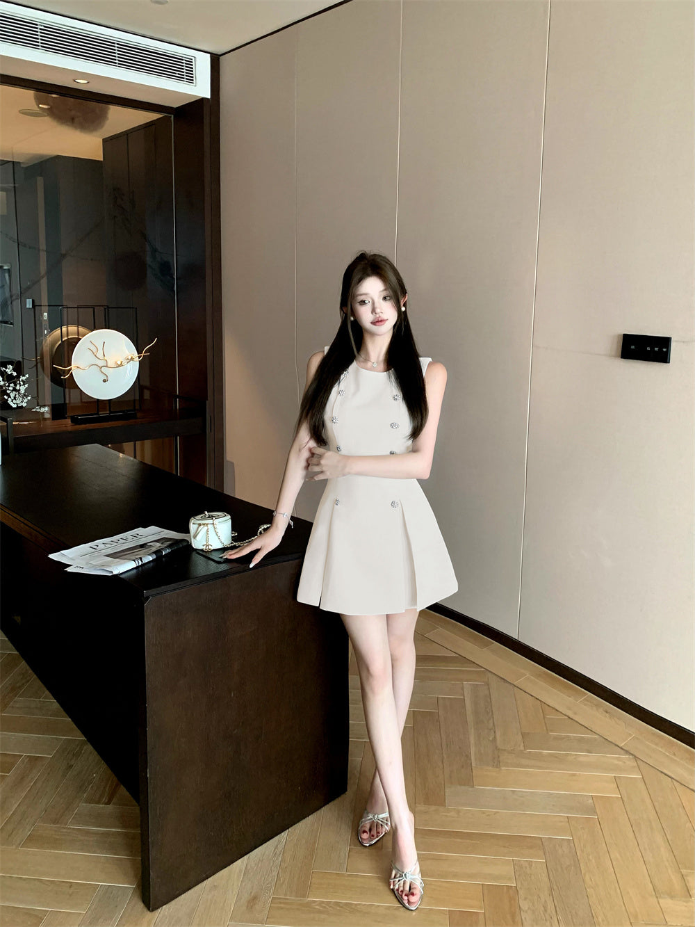 【dress】ノースリーブデートワンピースG22491