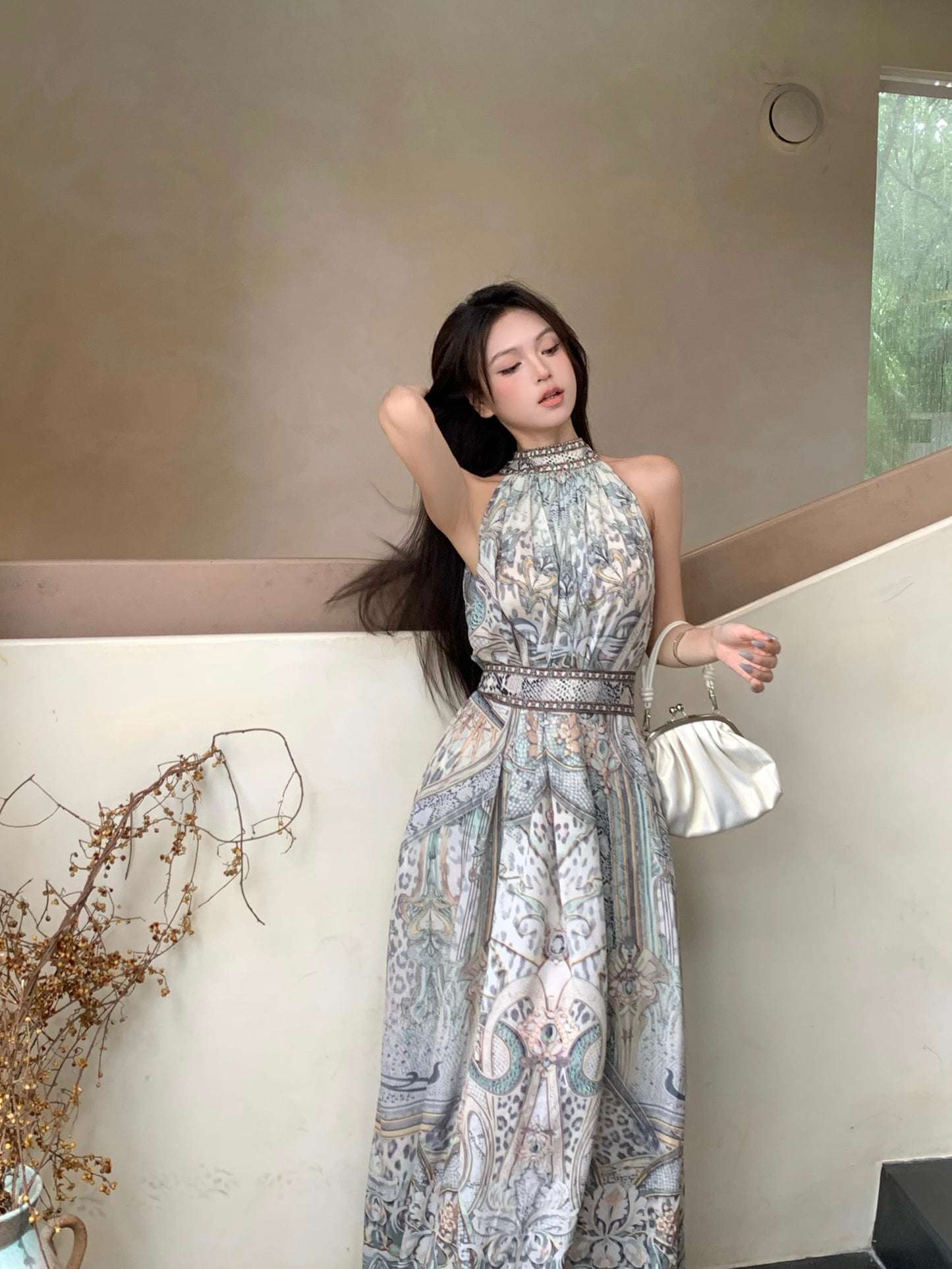 【dress】ホルターネックデートワンピースG22516