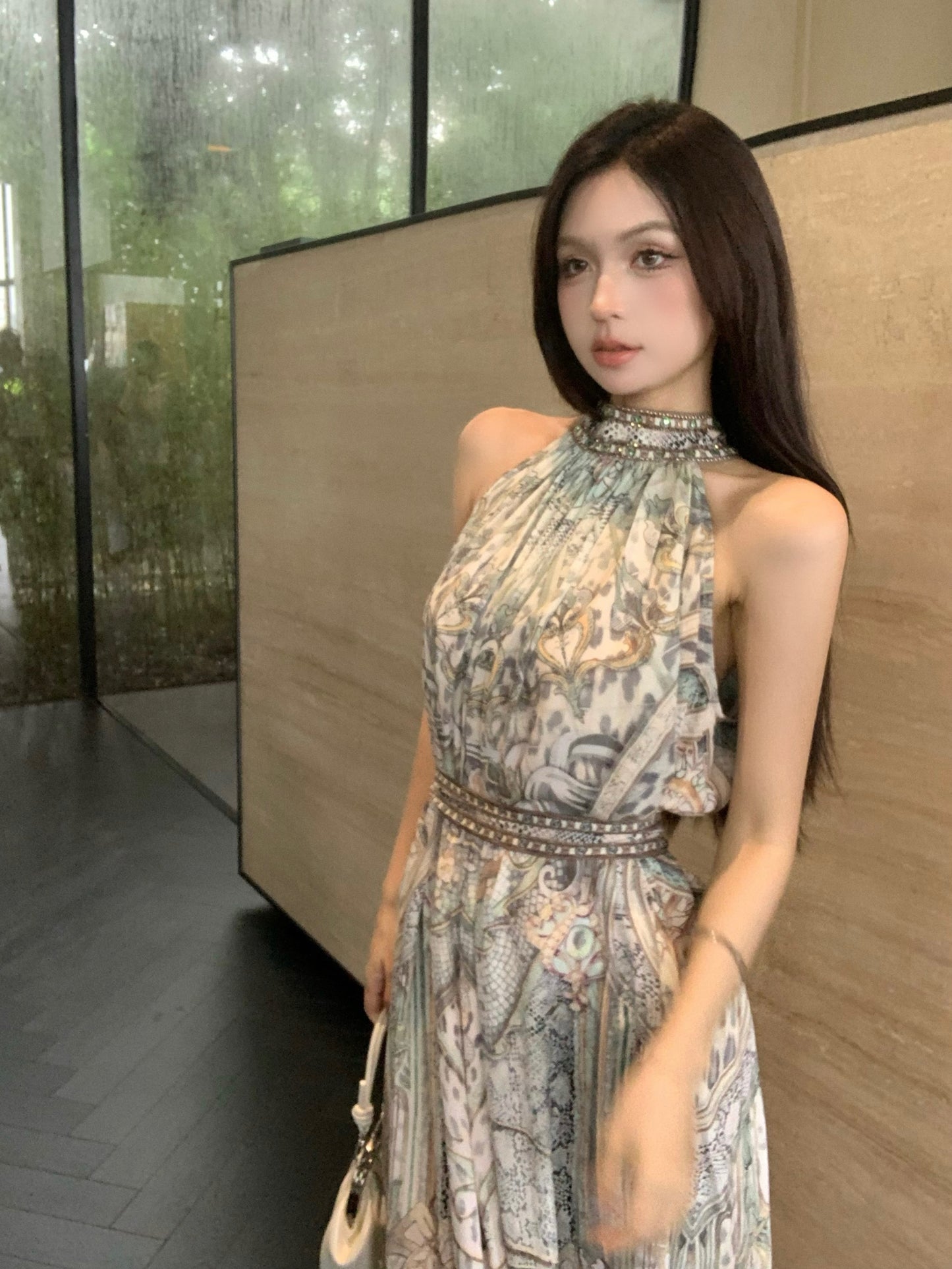 【dress】ホルターネックデートワンピースG22516