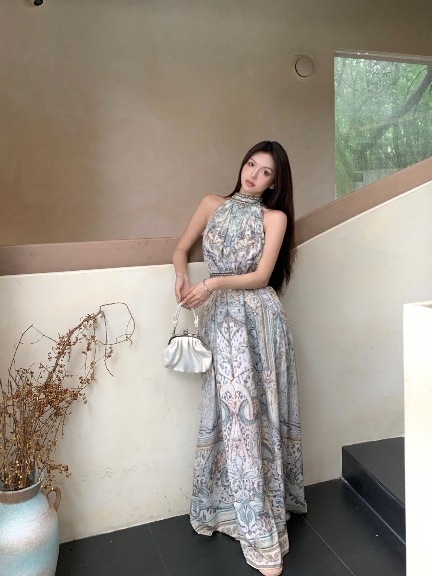 【dress】ホルターネックデートワンピースG22516