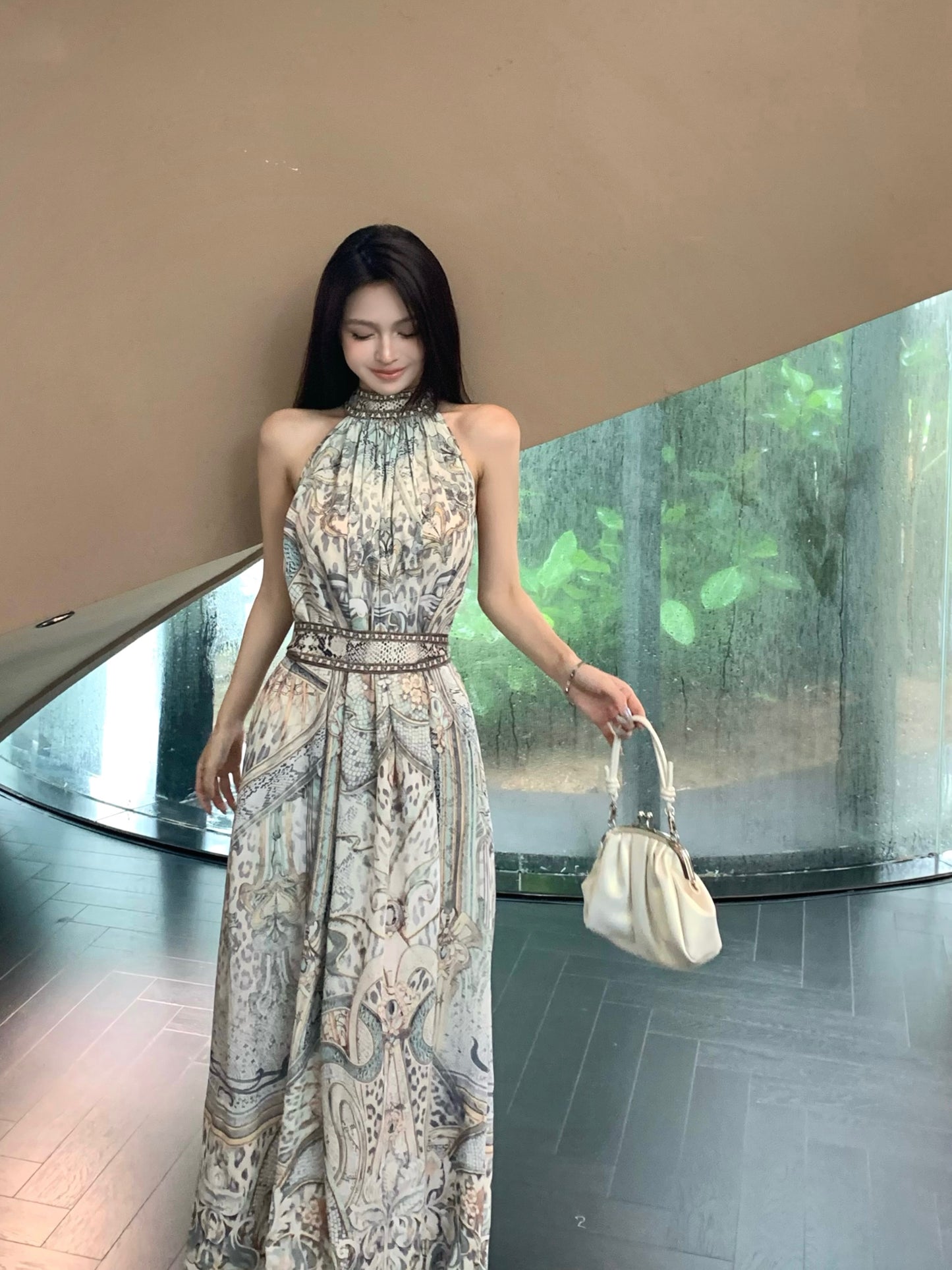 【dress】ホルターネックデートワンピースG22516