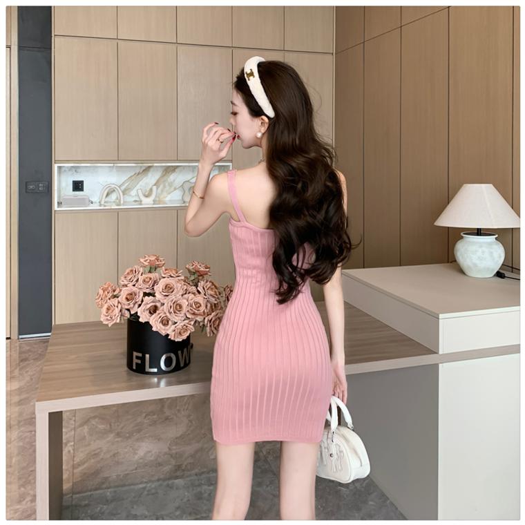 【dress】ノースリーブニットキャミワンピースG22522