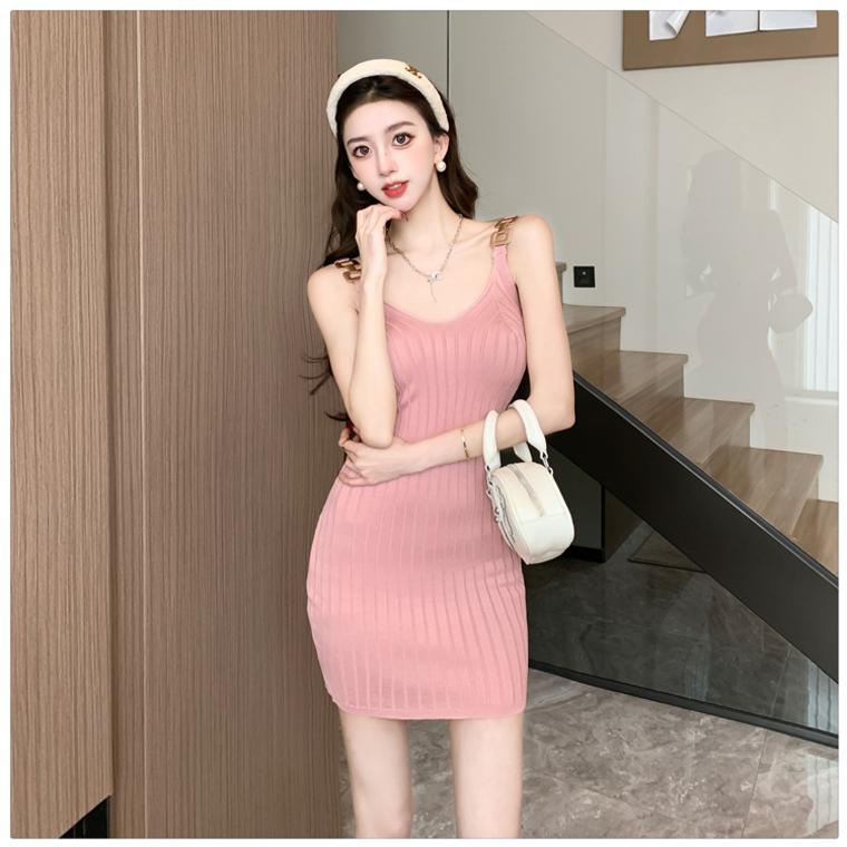 【dress】ノースリーブニットキャミワンピースG22522