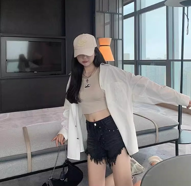 【tops】デザイン薄手ブラウスG22540