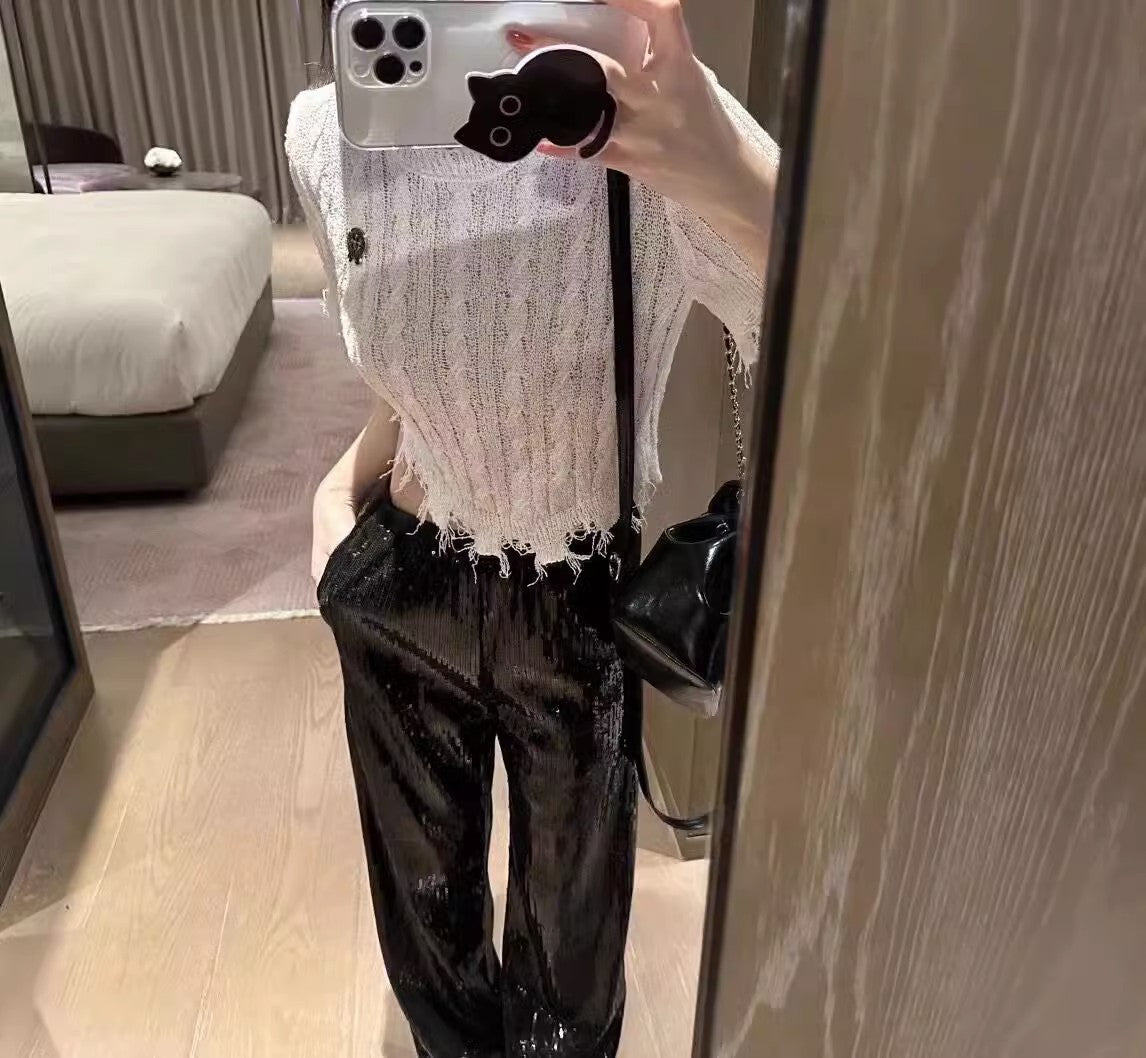 【tops】デザインニットトップスG22571