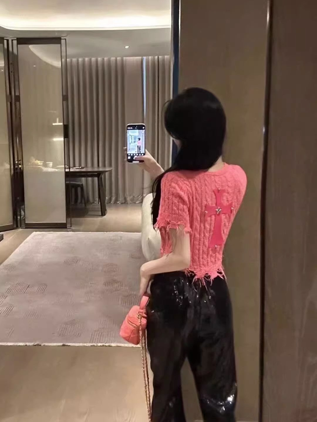 【tops】デザインニットトップスG22571