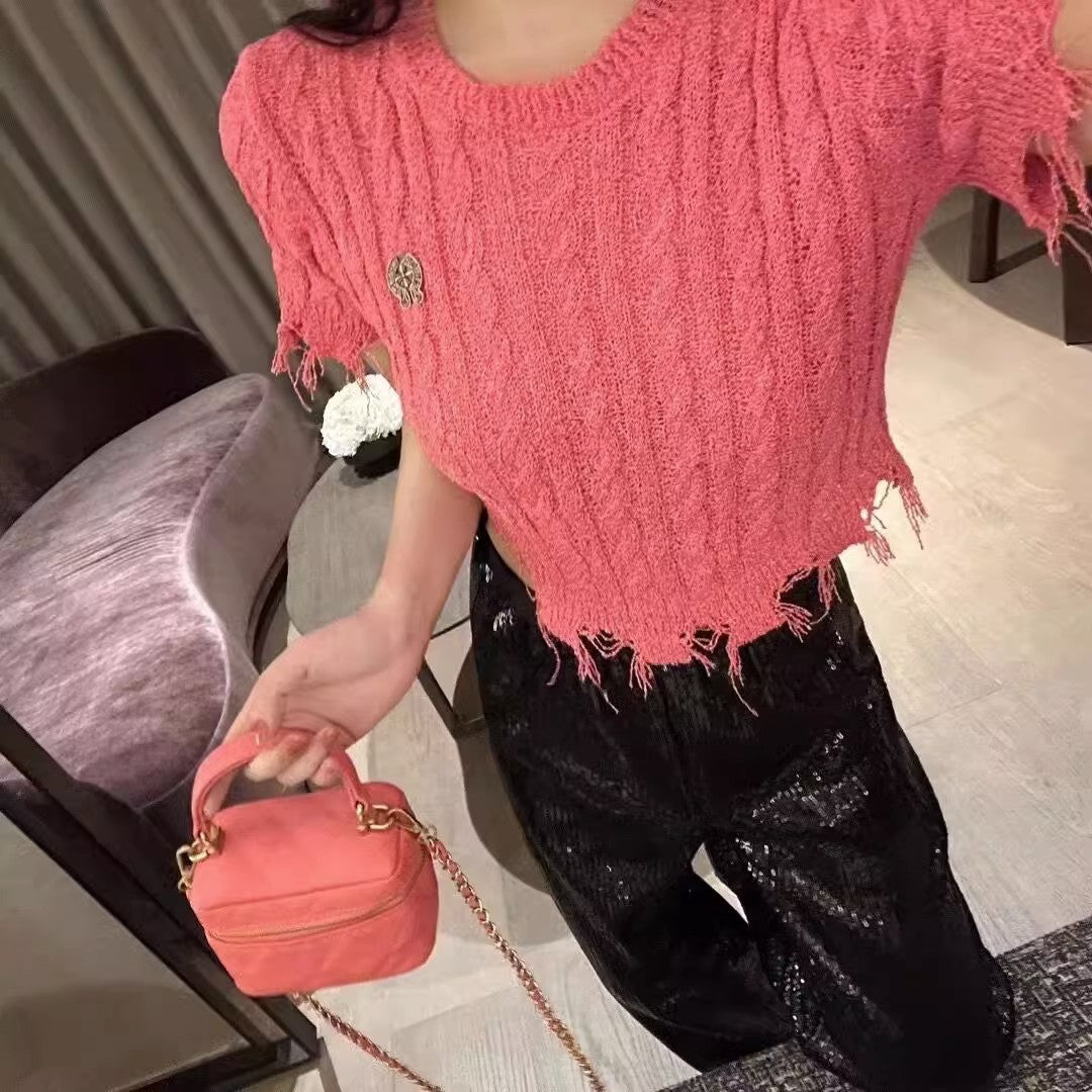 【tops】デザインニットトップスG22571