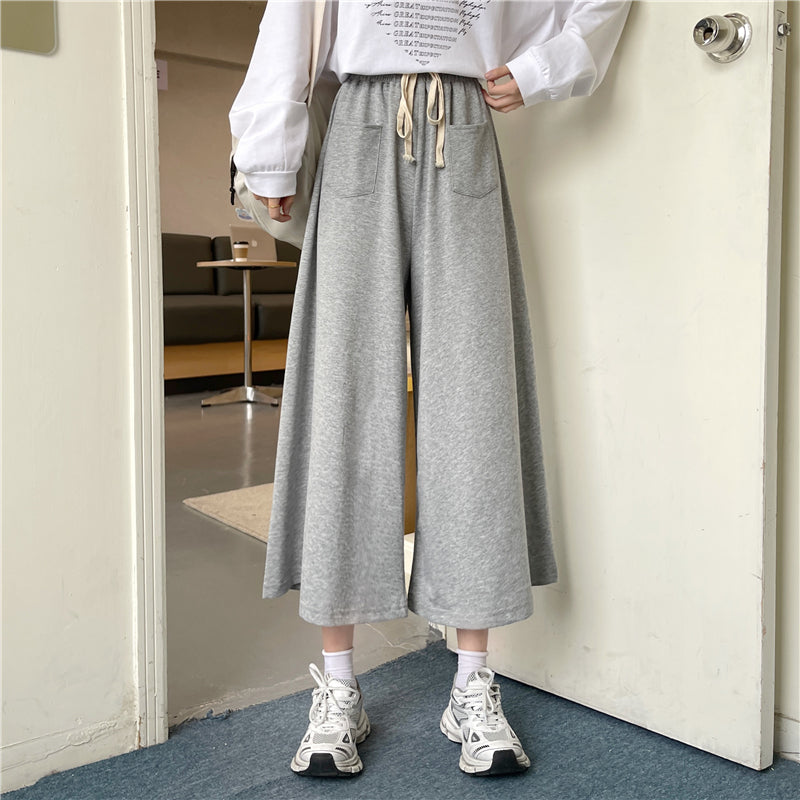 【bottoms】薄手ガウチョパンツG22577