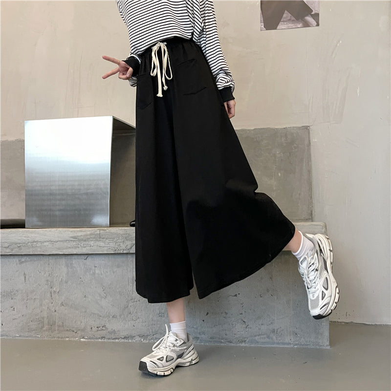 【bottoms】薄手ガウチョパンツG22577