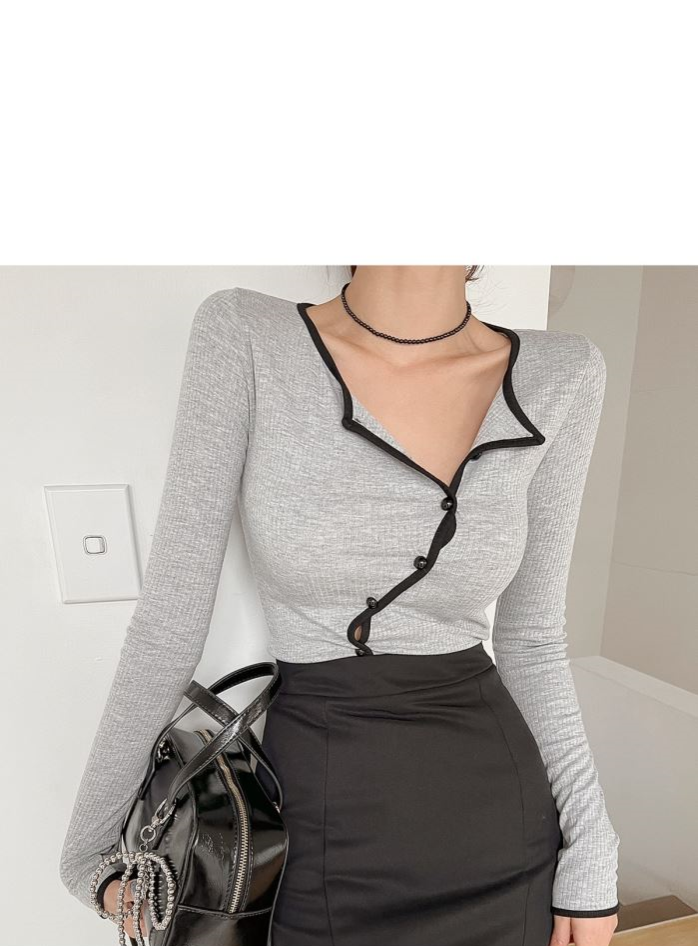 【tops】イレギュラー長袖TシャツG22587