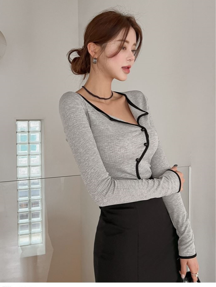 【tops】イレギュラー長袖TシャツG22587