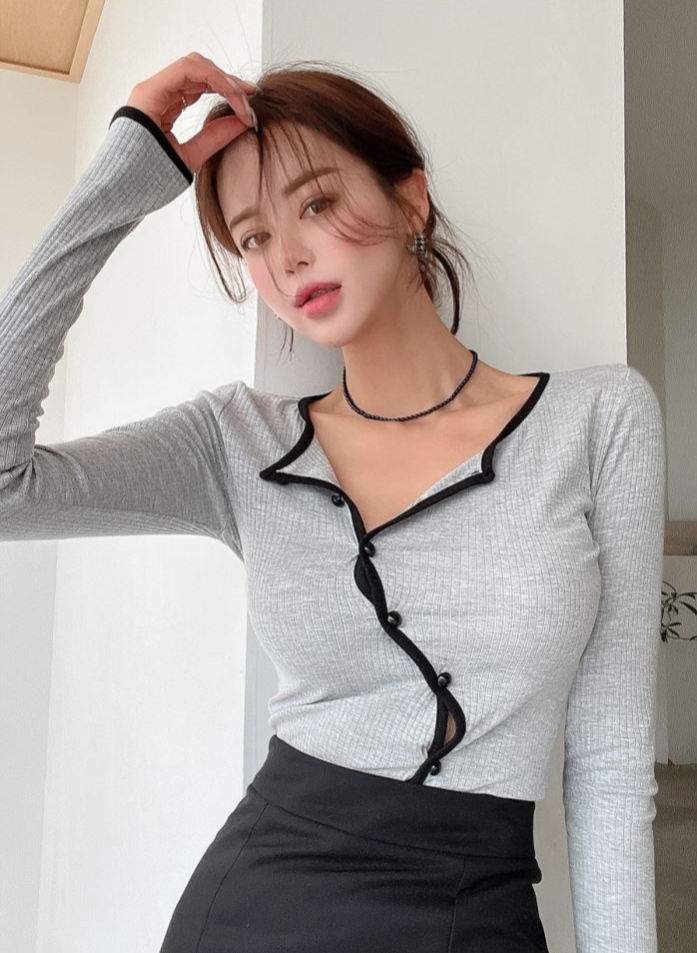 【tops】イレギュラー長袖TシャツG22587