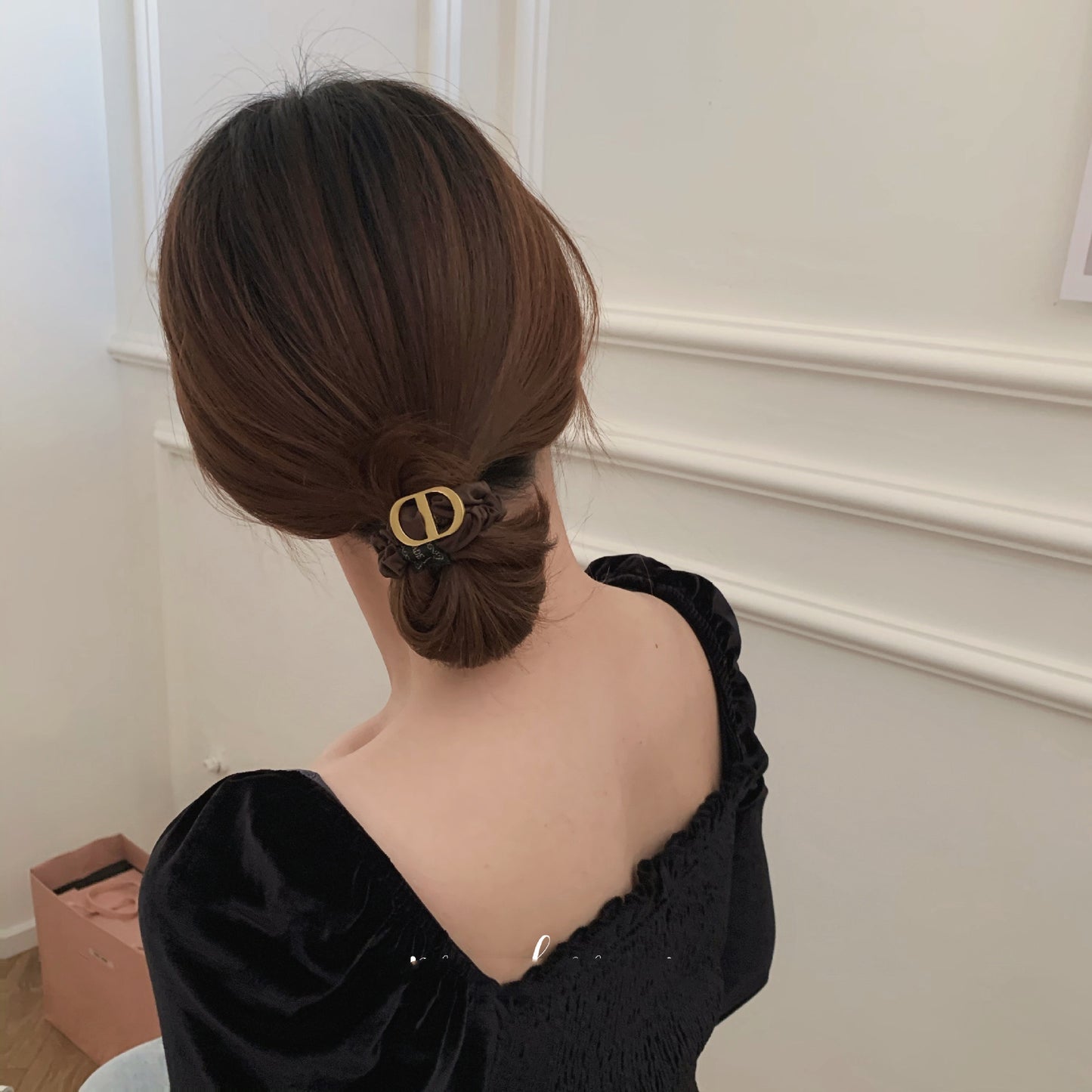 【小物】英字柄シュシュヘアゴムG22606