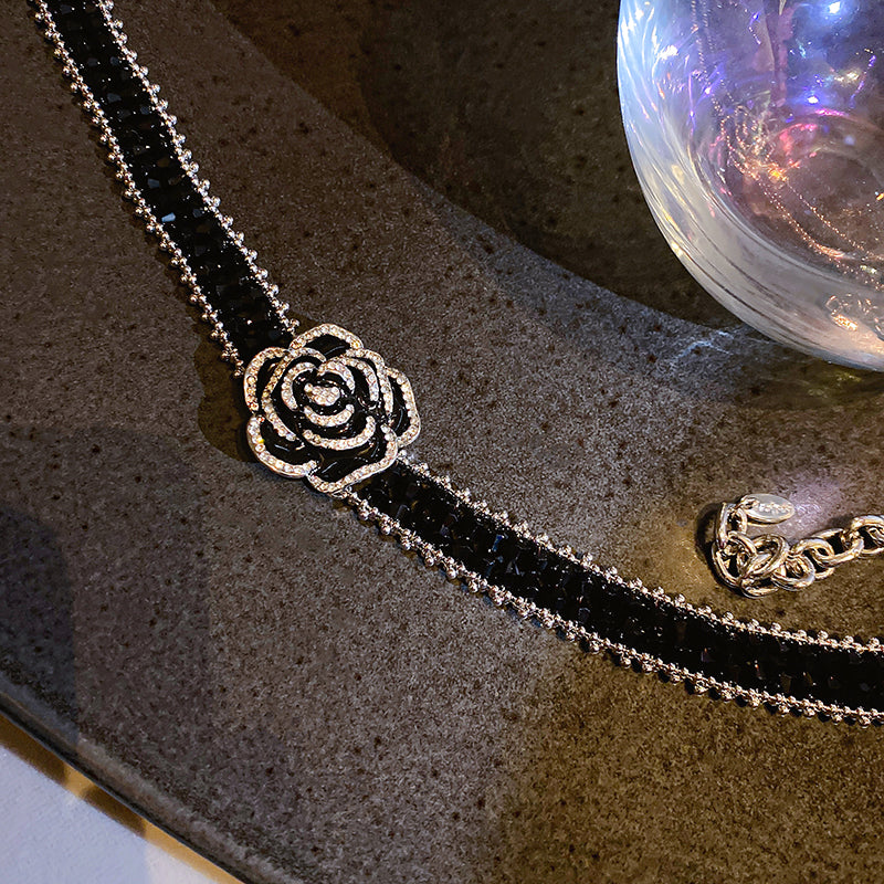 【小物】フラワーネックレスアクセサリーG22617