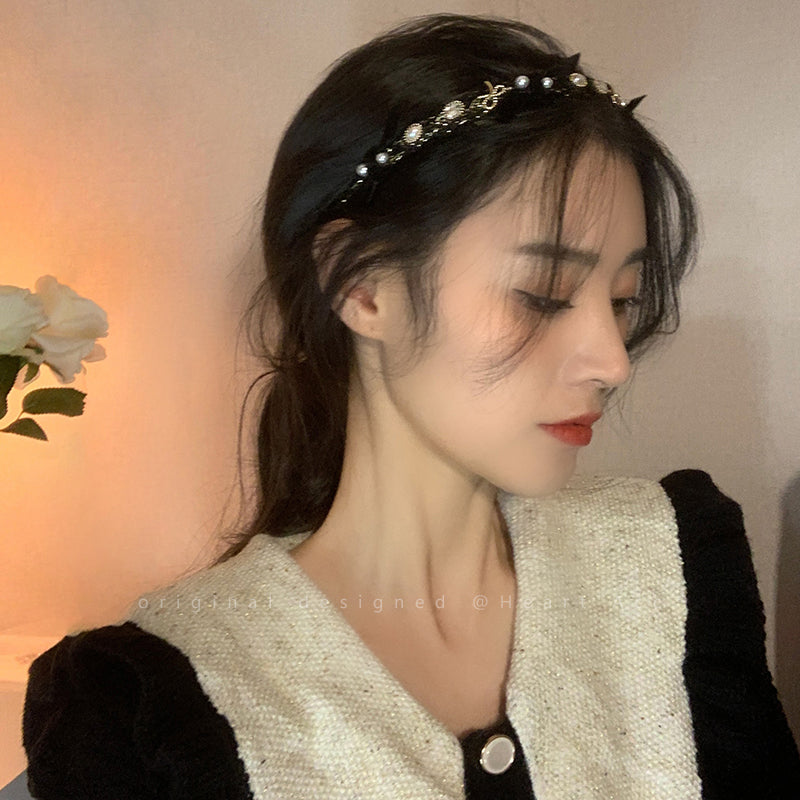 【小物】パールカチューシャヘアアクセサリーG22631