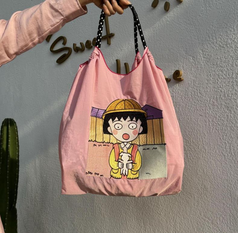 【小物】3色大容量トートバッグF7874