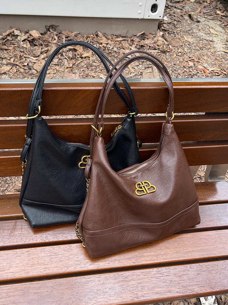 【小物】2色大容量ショルダーバッグG22686