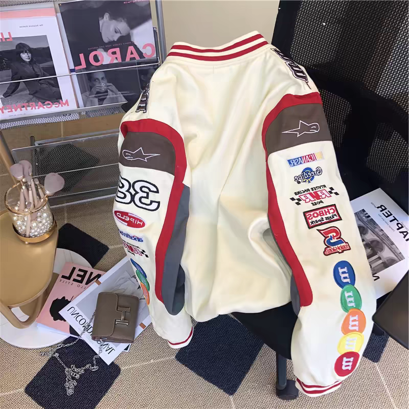 【outer】刺繍 切り替えジャケットG22700