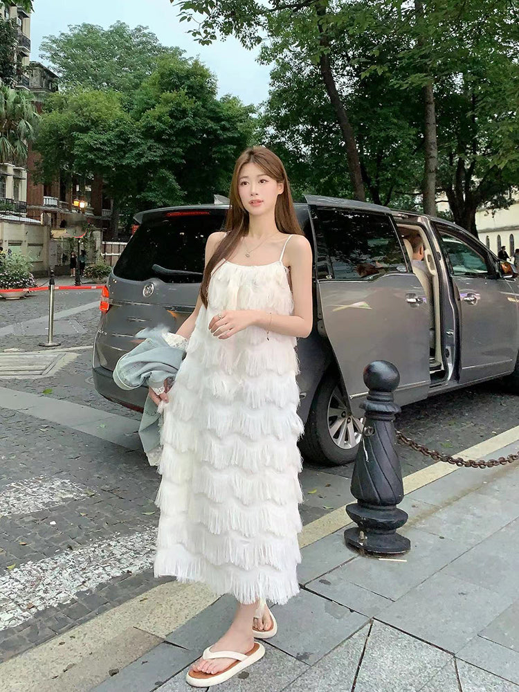 【set】デニムチョッキ+キャミワンピース2点セットG22723