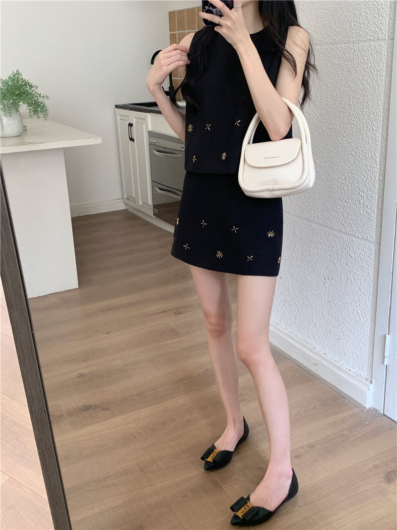 【set】タンクトップ+スカート2点セットG22743