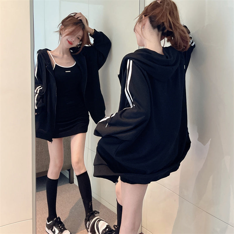 【set】アウター+タイトキャミワンピース2点セットG22747