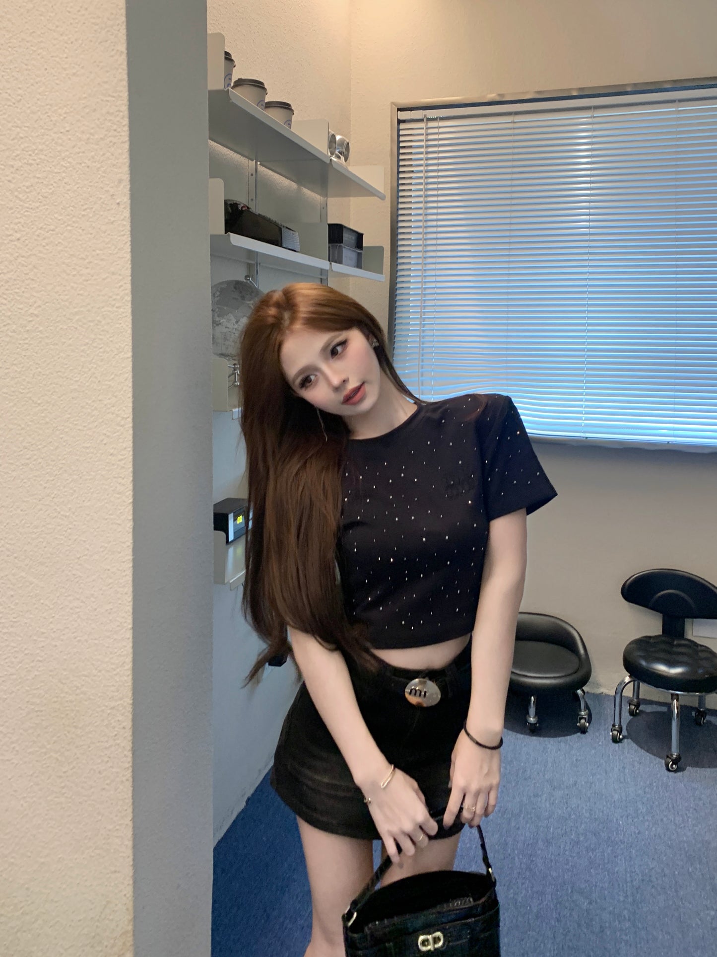 【tops】2色体型カバーTシャツG22755