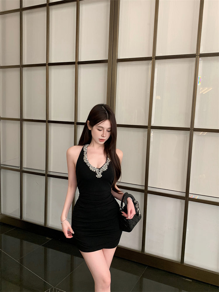 【dress】ダイヤモンドホルターネックデートワンピースG22768