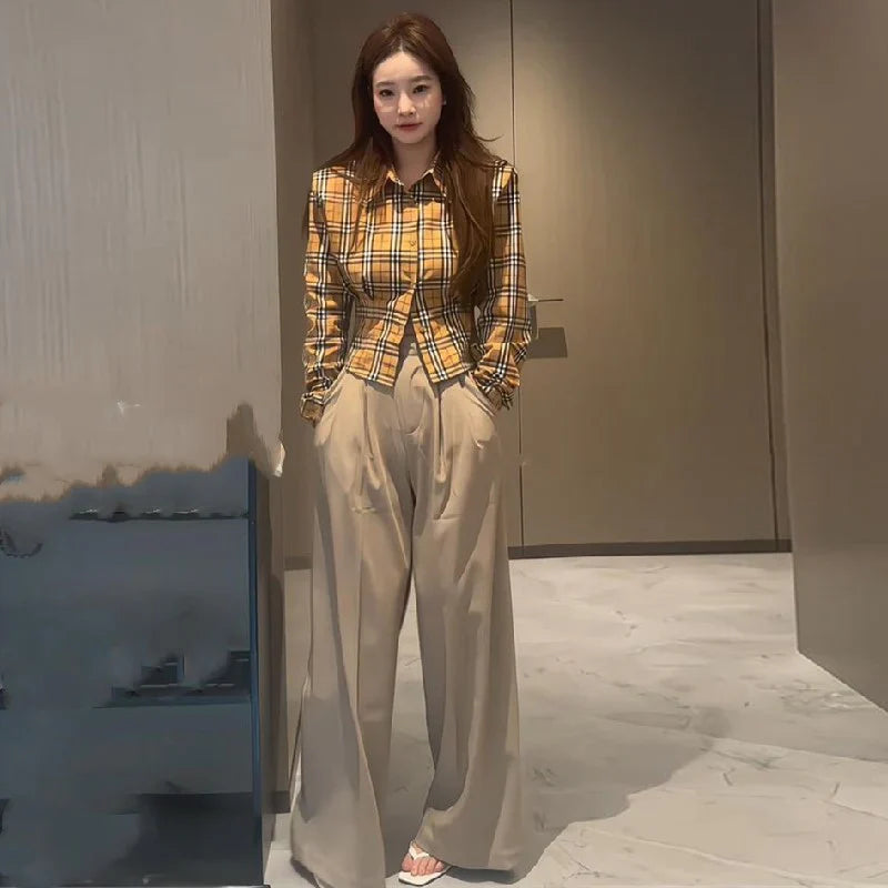 【tops】チェック柄シャツG23388