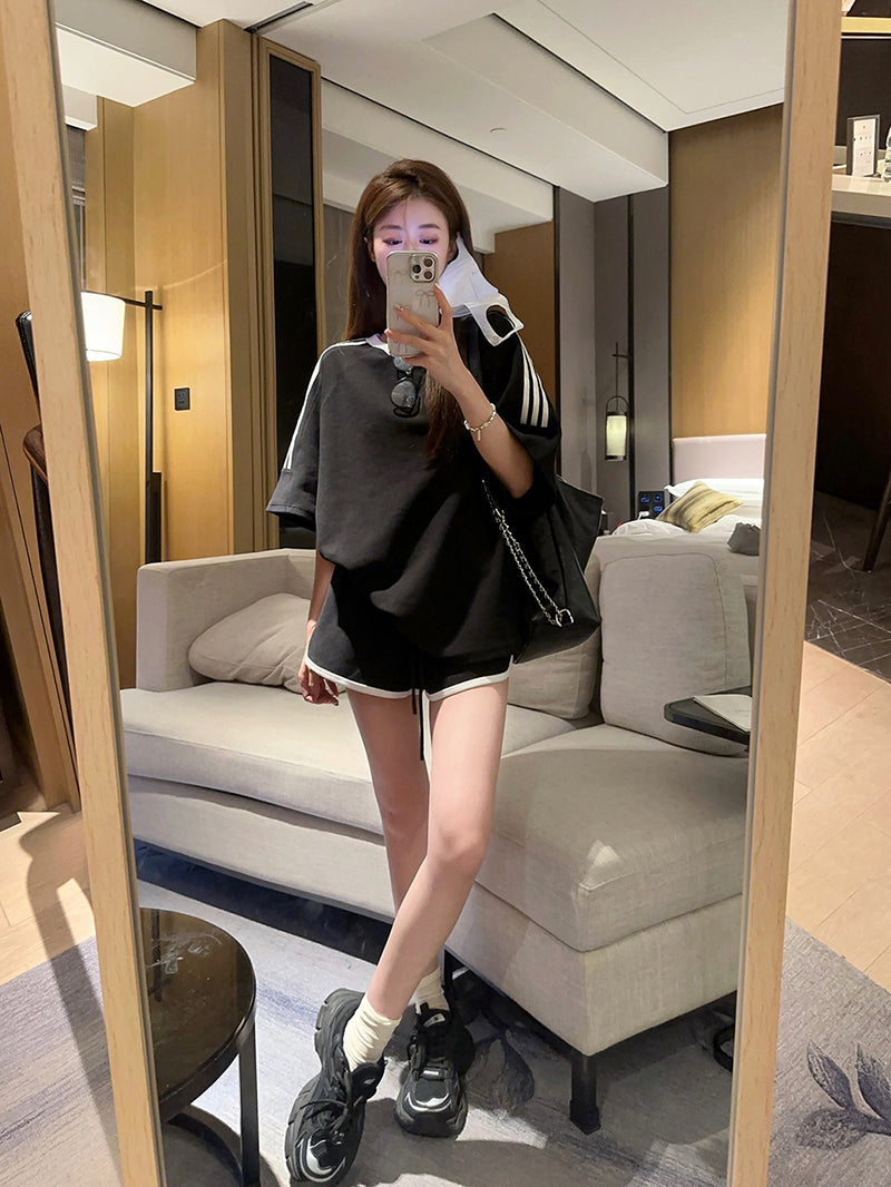 【set】Tシャツ+ショートパンツ2点セットG22785