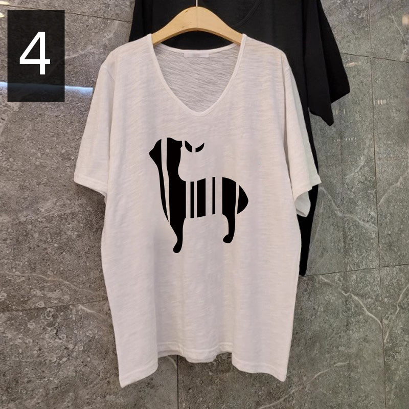 【tops】6色VネックTシャツG22805