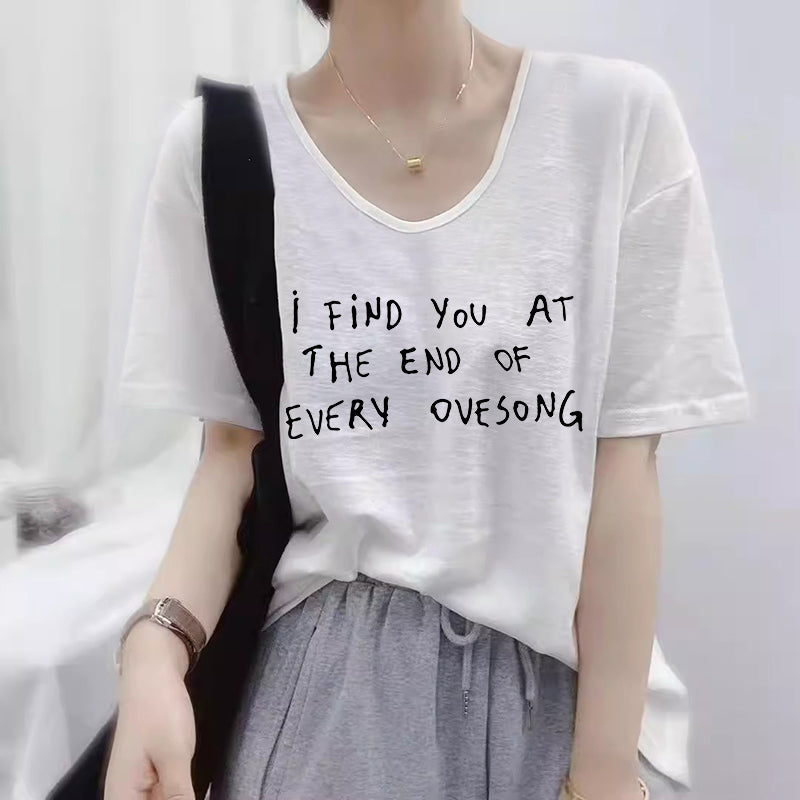 【tops】VネックTシャツG22808