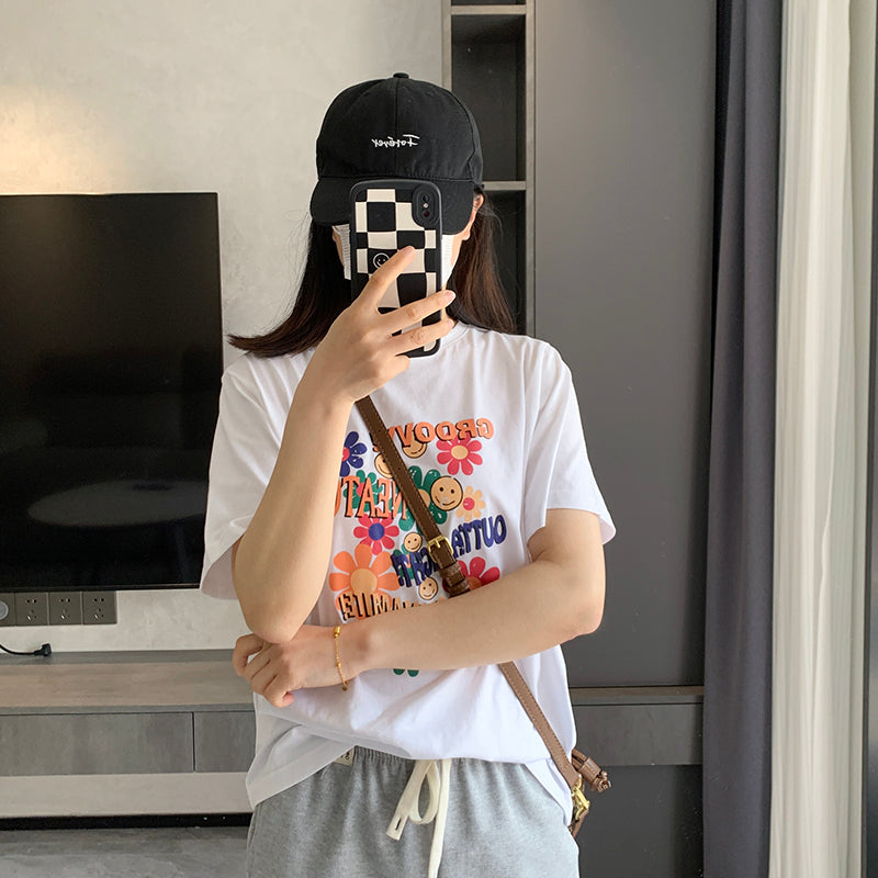 【tops】プリント半袖TシャツG22811