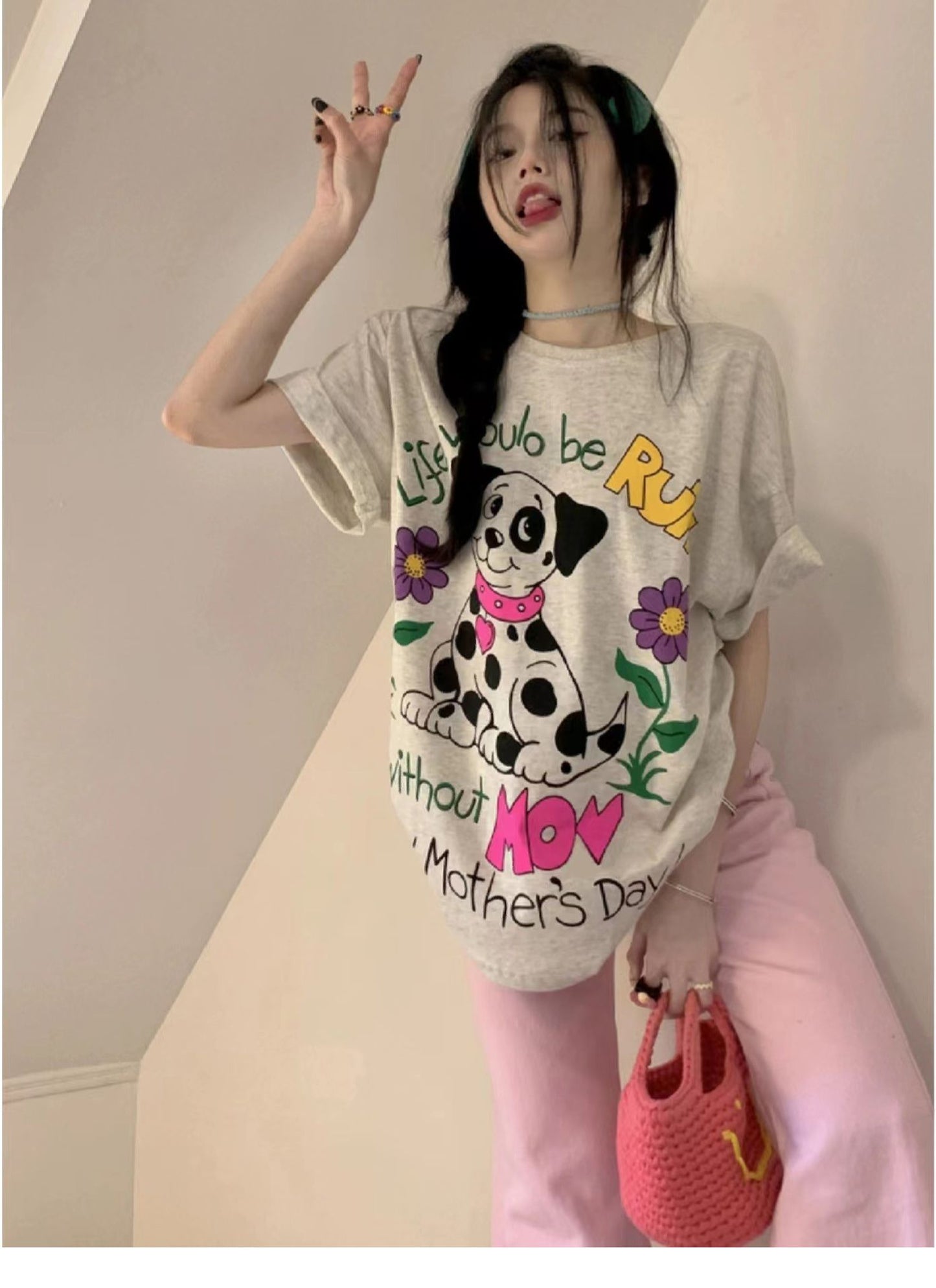 【tops】ラウンドネックTシャツG22814