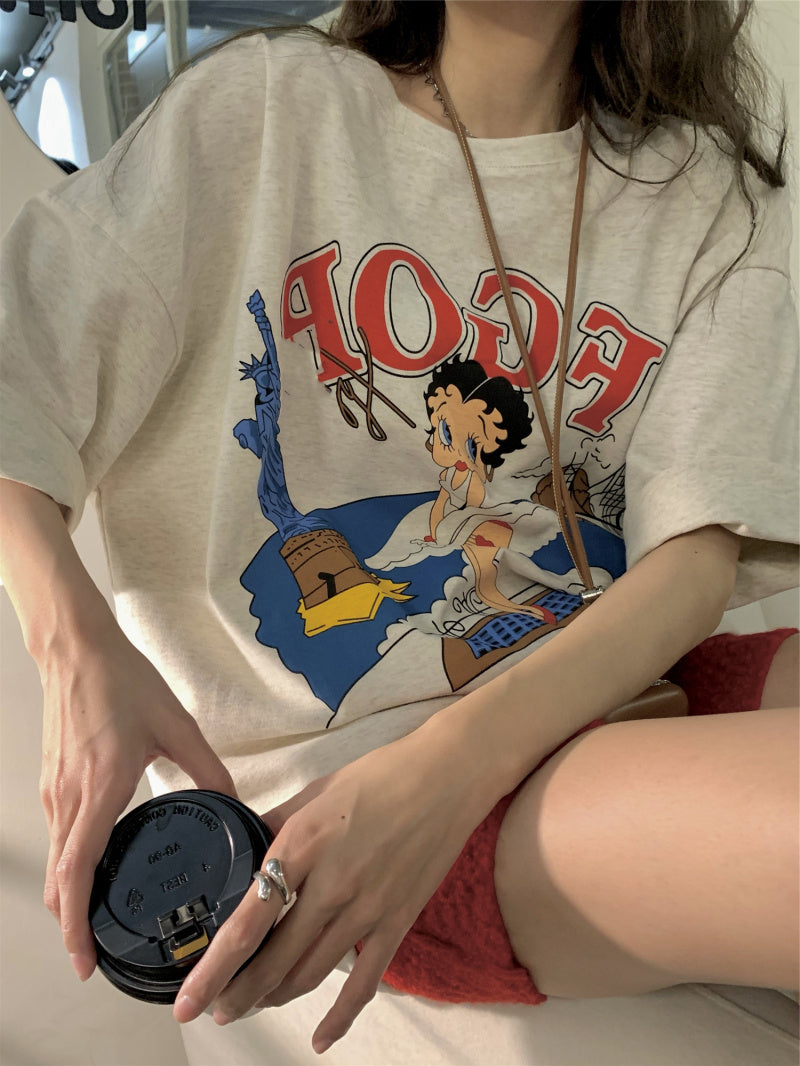 【tops】デザインTシャツG22817