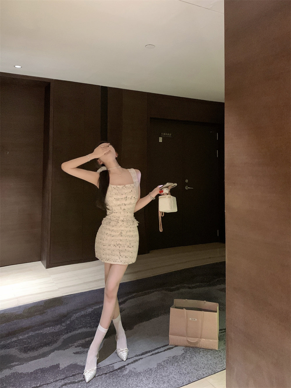 【dress】ノースリーブデートワンピースG22828