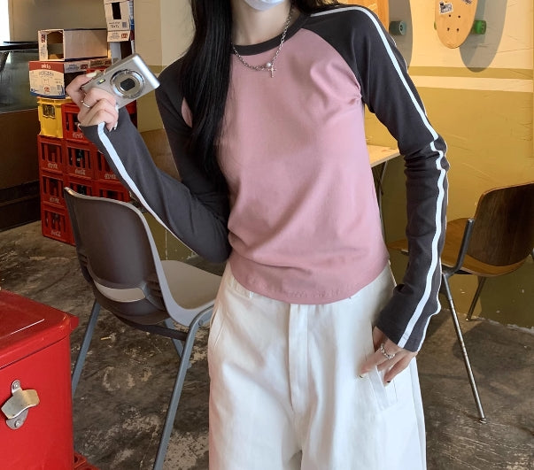 【tops】ラグランスリーブTシャツG22835