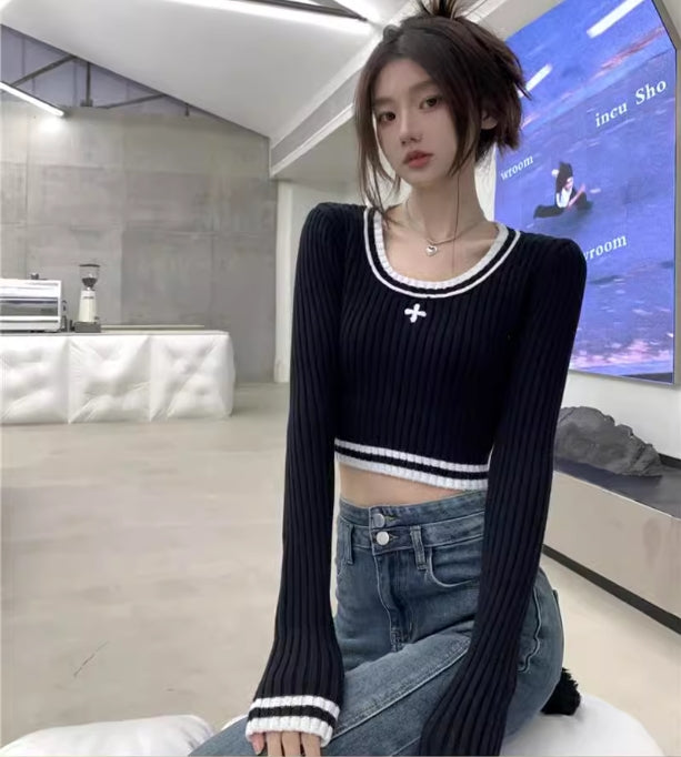 【tops】長袖ニットセーターG22840