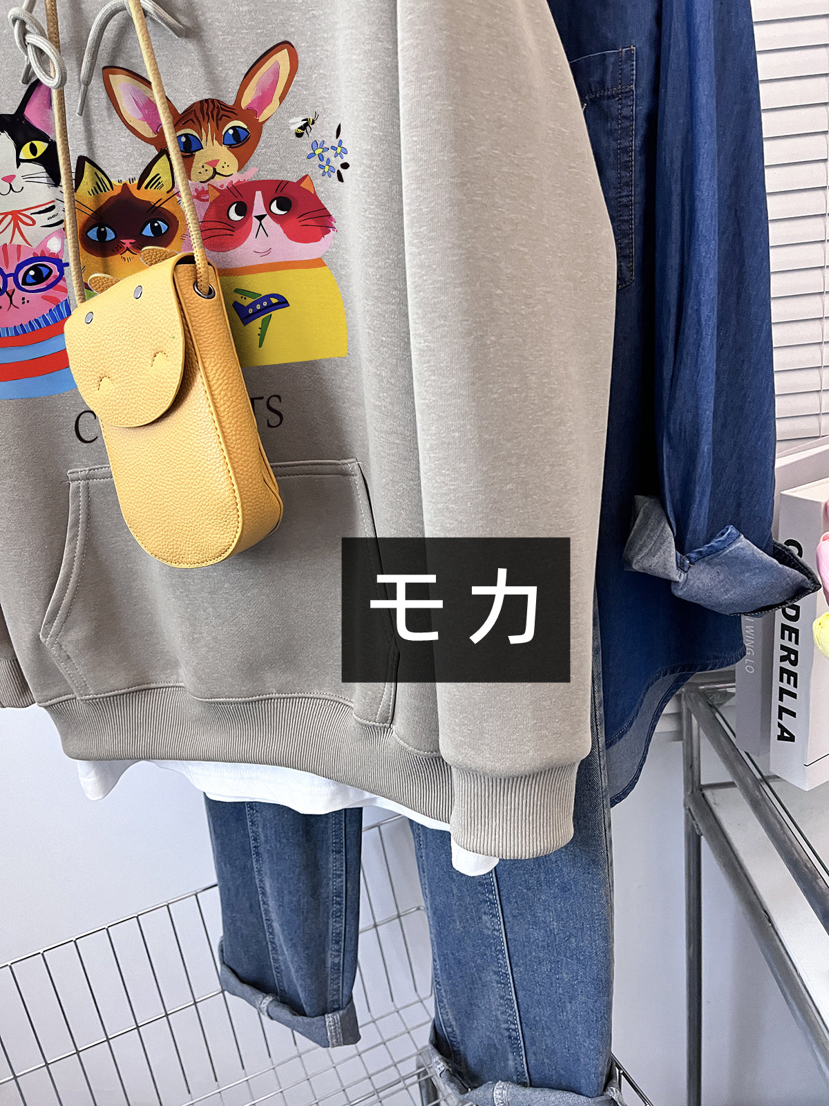 【tops】ラウンドネックパーカーG22856